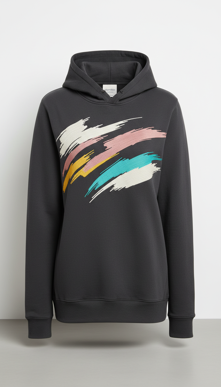 Signature Embroidered Message Hoodie